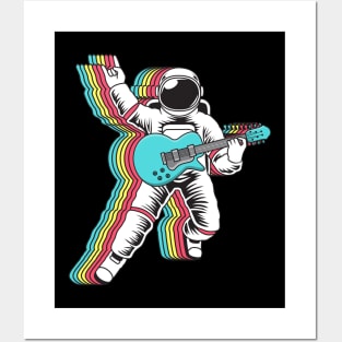 Astronaut Rock Star - Jam Session in Outer Space Posters and Art